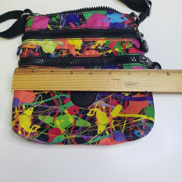 Kipling Crossbody Bag Paint Splatter Design Multi-Color AC7125 - Picture 9 of 9